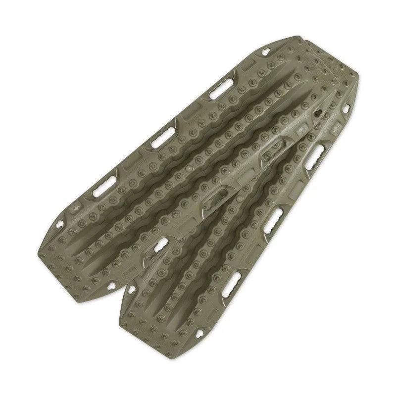 Paquet de deux plaques à sable Maxtrax MKII de 1,15 m x 0,34 m, plaques durables pour le sable et la boue.