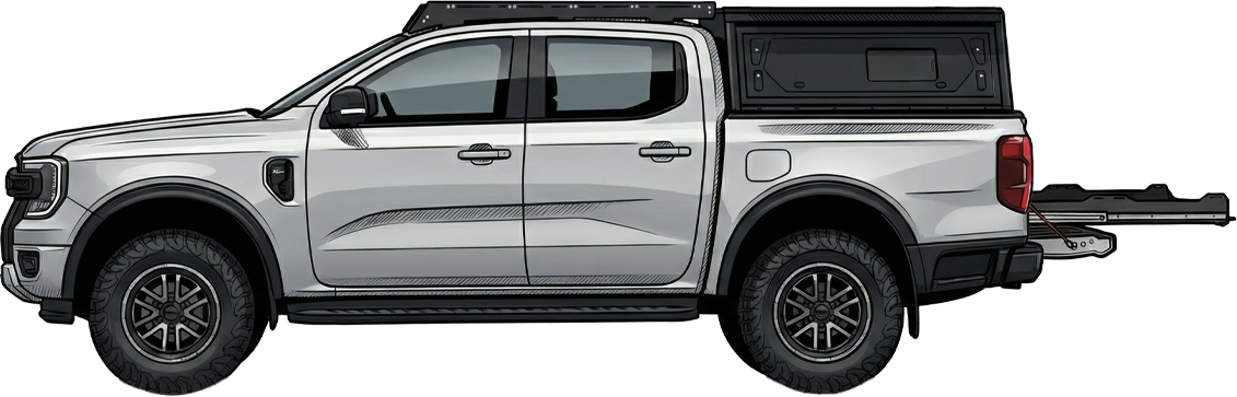 Plateau Coulissant Ford Ranger T9 Double Cabine Predator Offroad sur Xperts4x4 Accessoires 4x4 Off-Road