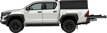 Plateau Coulissant Toyota Hilux 2016+ Double Cabine Predator Offroad sur Xperts4x4 Accessoires 4x4 Off-Road