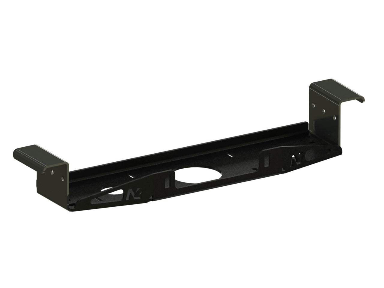 Platine de treuil intégrée N4 OFFROAD pour pare-chocs d'origine Toyota Hilux Vigo N4, support robuste et fixation précise.