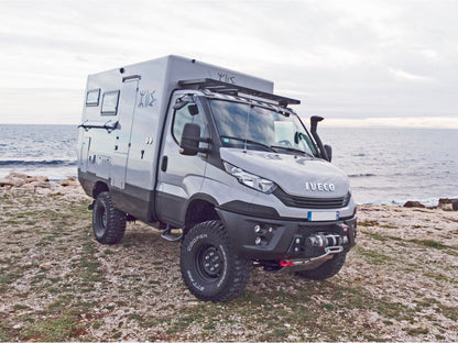 Platine de treuil N4 OFFROAD pour Iveco Daily 4x4 2006-2019, support robuste pour équipement de récupération.