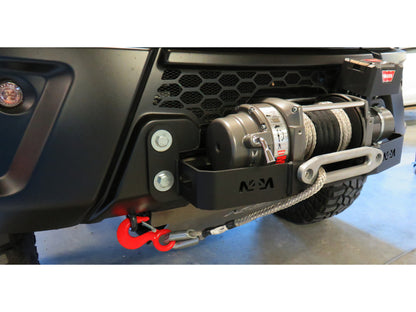 Platine de treuil N4 OFFROAD pour Iveco Daily 4x4 2006-2019, support robuste pour treuil tout-terrain.