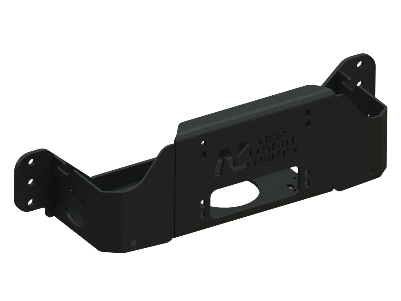 Platine de treuil N4 OFFROAD pour Iveco Daily 4x4 III ph 2, compatible avec treuils électriques 4-8 tonnes, vue de face.