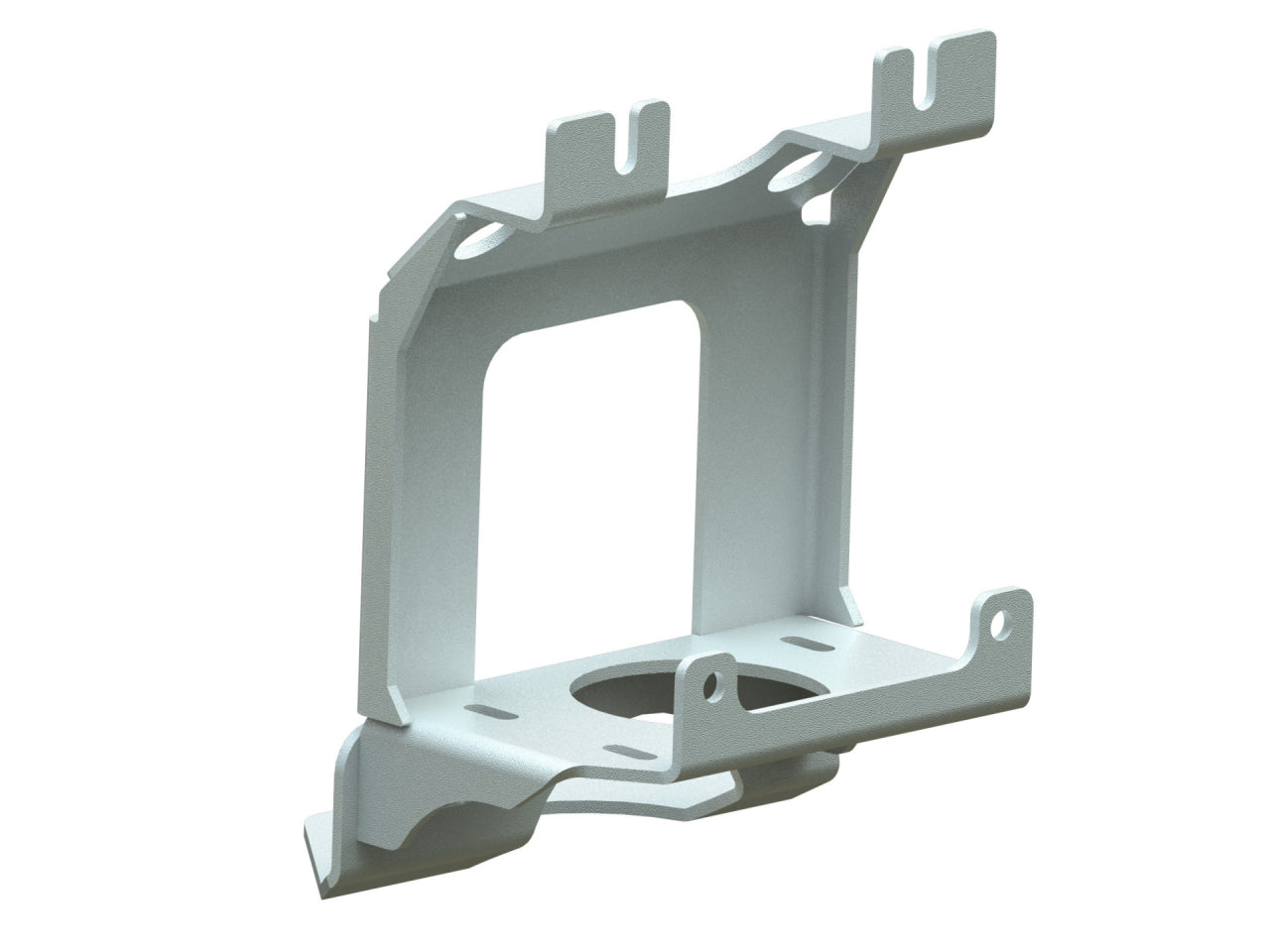Platine de treuil intégrée N4 OFFROAD pour pare-chocs d'origine Dacia Duster I et II, fixation robuste pour treuil off-road.