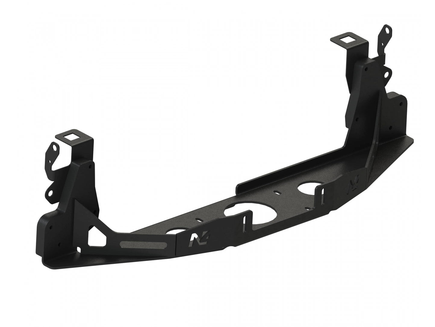 Platine de treuil intégrée pour pare-chocs d'origine Volkswagen Transporter T5, T6, T6.1, marque N4 OFFROAD, robuste et adaptée off-road.
