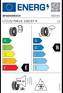 Pneu 4x4 LT215/70-16 BFGoodrich KO2 - Polyvalence et Robustesse sur Xperts4x4 Accessoires 4x4 Off-Road