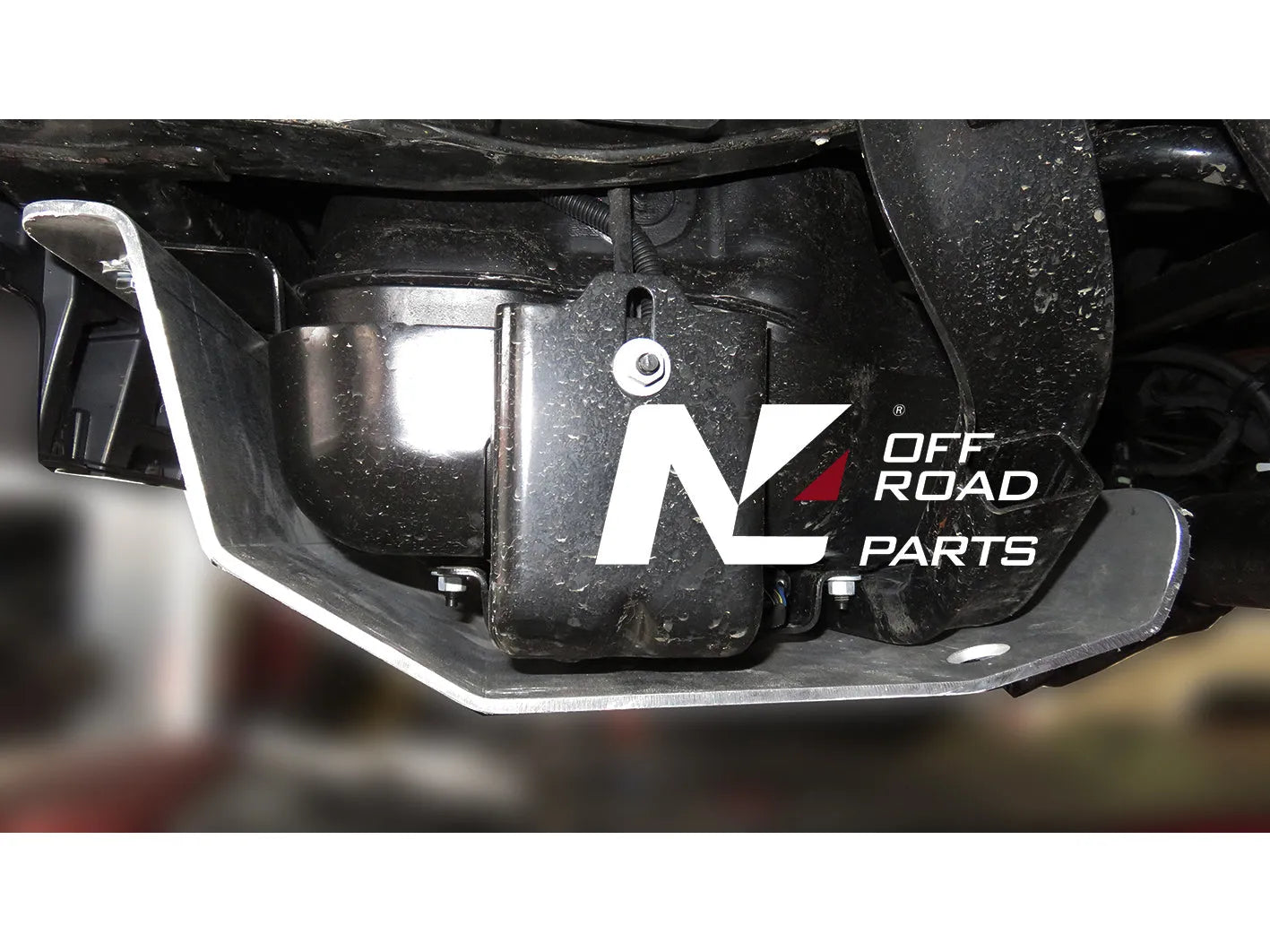 Protection inférieure en aluminium 6mm pour Jeep Wrangler JL 2.2L, blindage AD Blue et silencieux par N4 OFFROAD.
