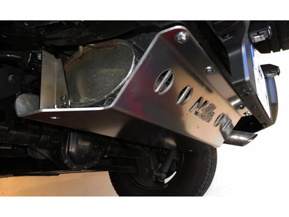 Protection inférieure en aluminium de 6mm pour Jeep Wrangler JL, blindage arrière silencieux par N4 Offroad.