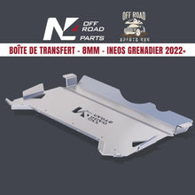Protection inférieure en aluminium 8mm pour boîte de transfert Ineos Grenadier 2023, fabriquée par N4 OFFROAD.