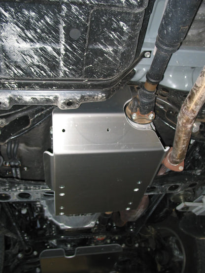 Protection inférieure de boîte de vitesse N4 OFFROAD en aluminium 8mm pour Toyota Land Cruiser 100, blindage robuste et durable.