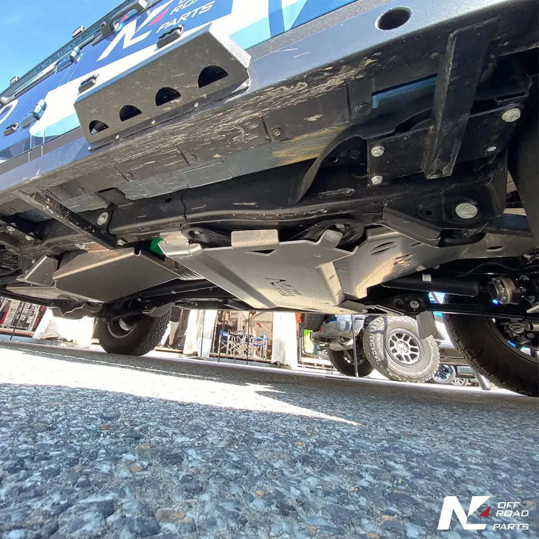 Protection inférieure pour boîte de vitesses Ineos Grenadier 2023 en aluminium 8mm, conçue par N4 OFFROAD.