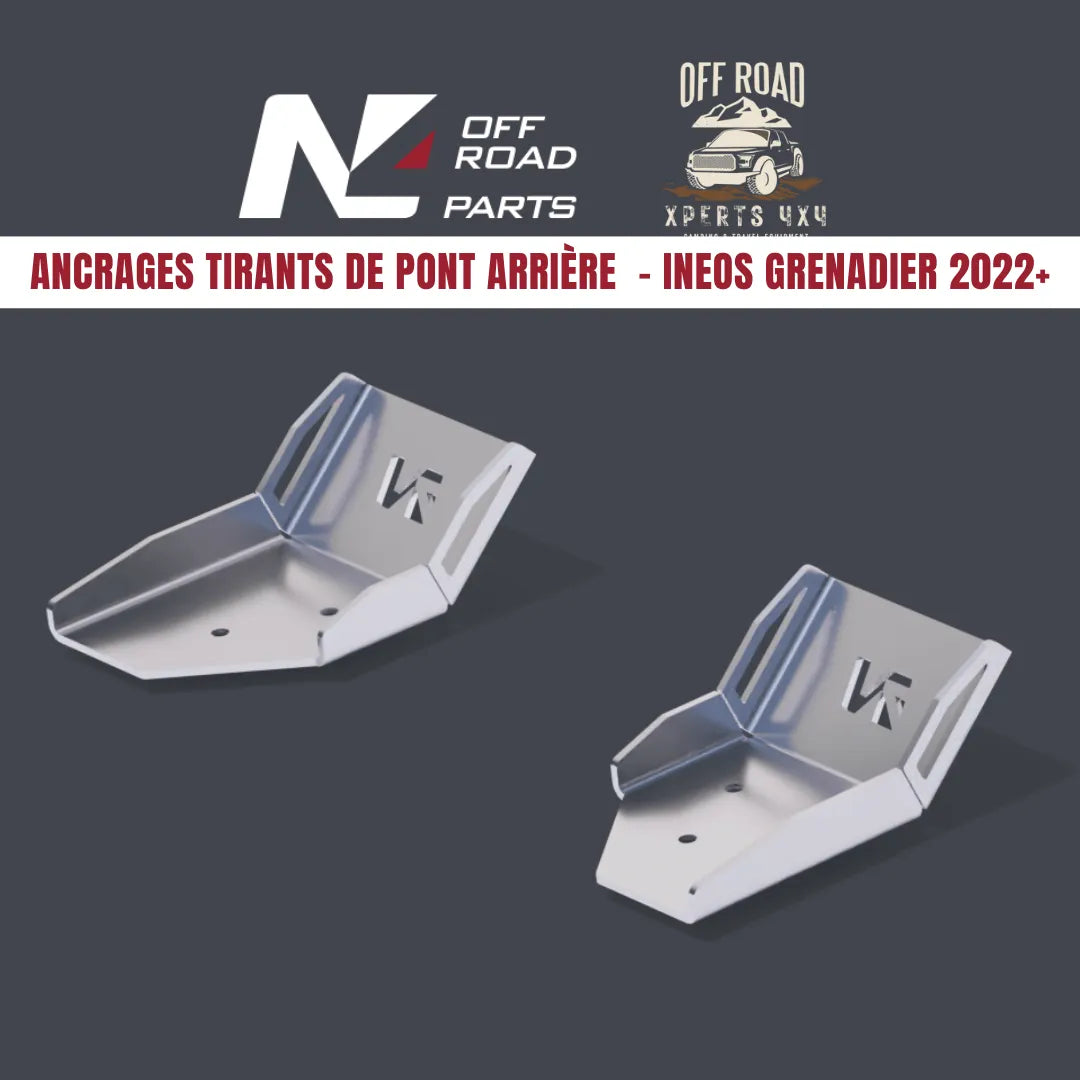 Blindages Tirants de Pont Arrière INEOS Grenadier 2022+ | N4 Offroad - 4mm sur Xperts4x4 Accessoires 4x4 Off-Road