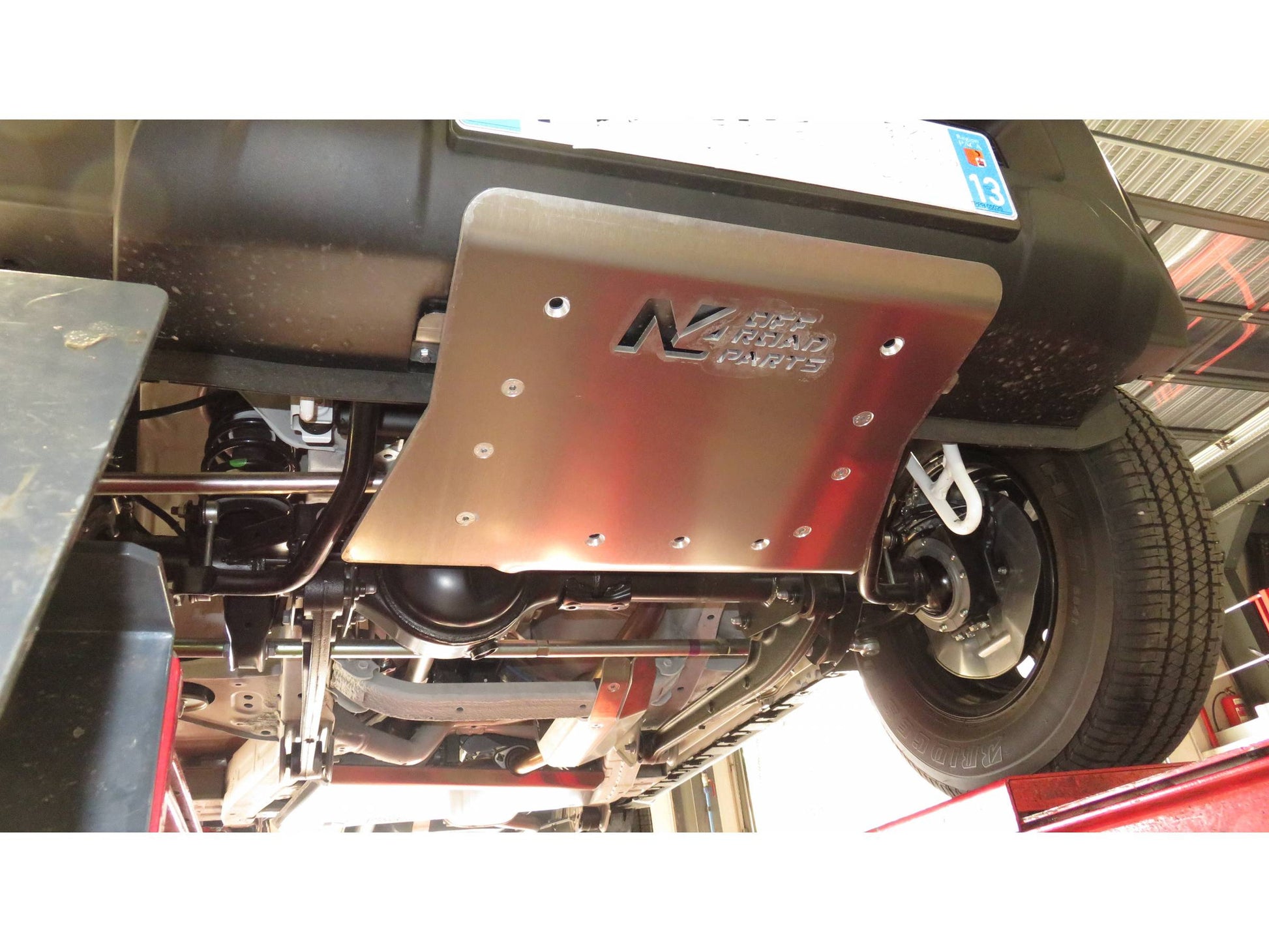 Protection inférieure en aluminium de 6mm pour Suzuki Jimny après 2018, ski de protection avant N4 OFFROAD.