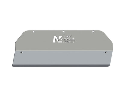 Protection inférieure en aluminium de 8mm pour Jeep Wrangler JL et Gladiator avec pare-chocs N4-Offroad, ski de protection avant robuste.