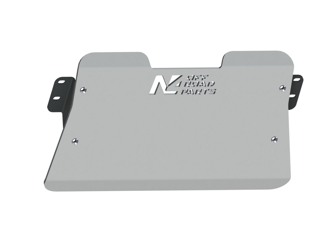Protection avant en aluminium de 8mm pour Toyota HDJ80 avec treuil mécanique, fabriquée par N4 OFFROAD, protection inférieure robuste.