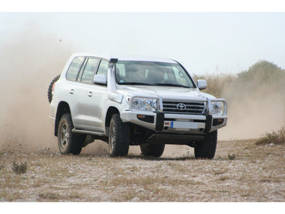 Ski de protection avant en aluminium 8mm pour Toyota VDJ200 avec pare-chocs ARB N4-Offroad, protections inférieures robustes.
