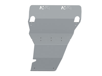 Protection avant en aluminium de 8mm pour Toyota VDJ200, avec pare-chocs ARB N4-Offroad, protections inférieures robustes.