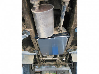 Protection inférieure en aluminium de 8mm pour boîte de transfert Land Rover Defender 90 TD5 N4 OFFROAD, robuste et résistant aux terrains difficiles.