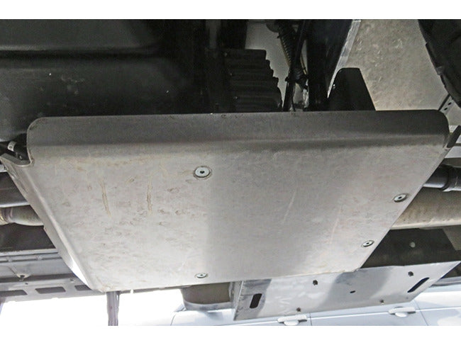 Protection inférieure en aluminium pour boîte de transfert, compatible avec Iveco Daily 4x4 07/2014-10/2019, marque N4 OFFROAD.