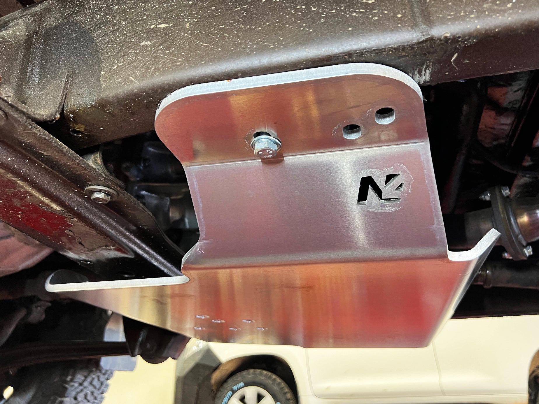 Protection de boîte de transfert en aluminium 8mm pour Toyota GRJ71, HZJ71 et HZJ74, protection inférieure par N4 OFFROAD