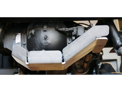 Protection inférieure en aluminium de 10mm pour le nez de pont arrière d'Iveco Daily 3 4x4 phase 2 N4 OFFROAD.