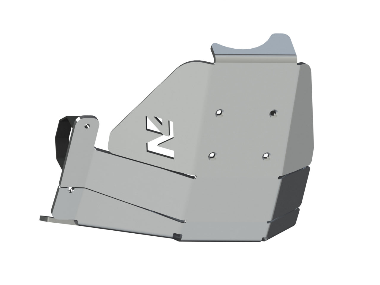 Protection inférieure de nez de pont arrière en aluminium de 10mm pour Iveco Daily 3 4x4 phase 2 N4 OFFROAD, robuste et durable.