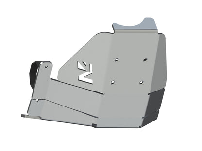 Protection inférieure de nez de pont arrière en aluminium de 10mm pour Iveco Daily 3 4x4 phase 2 N4 OFFROAD, robuste et durable.