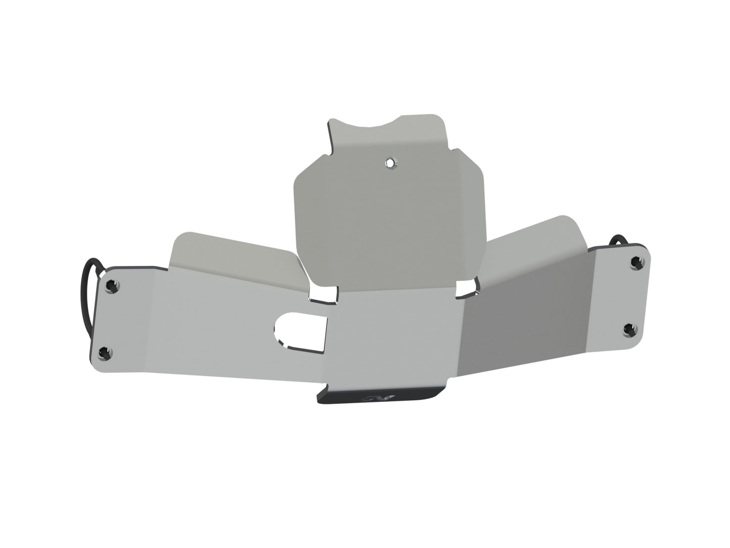 Protection inférieure en aluminium de 8mm pour nez de pont arrière Nissan Navara D23 et Mercedes Classe X, marque N4 OFFROAD.