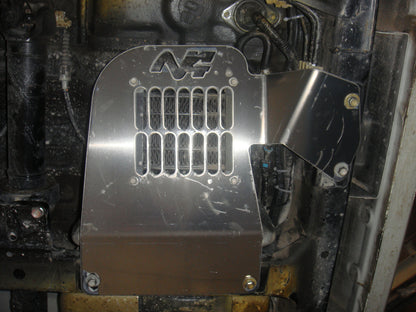Protection inférieure en aluminium de 6mm pour radiateur de gasoil Isuzu DMax 2007-2011, conçue par N4 OFFROAD.
