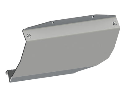 Protection inférieure en aluminium de 6mm pour réservoir sur Mitsubishi Pajero II 3 portes, marque N4 OFFROAD, pour offroad.