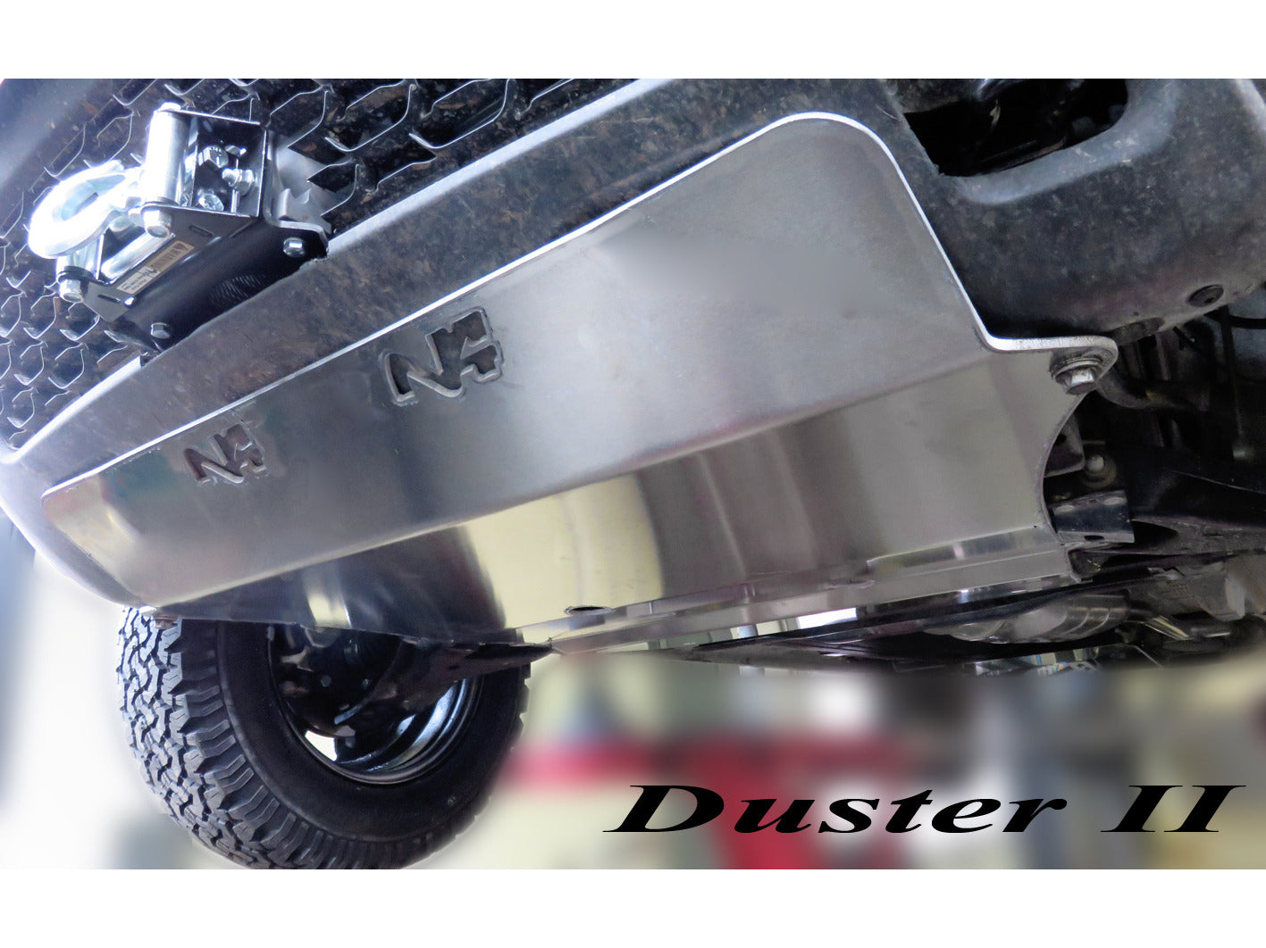 Protection avant en aluminium de 6mm pour Dacia Duster 2009-2023, protection inférieure robuste par N4 OFFROAD.
