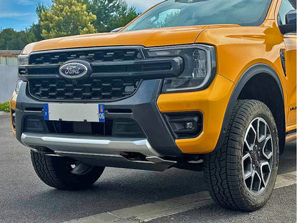 Protection avant en aluminium de 8mm pour ski, adaptée au Ford Ranger T9 2023+ N4 OFFROAD, protections inférieures robustes.