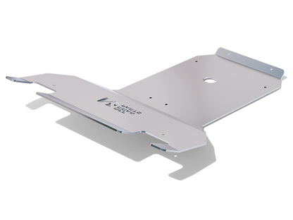 Protection inférieure en aluminium 8mm pour ski avant, compatible avec Ford Ranger T9 2023+ N4 OFFROAD, robuste et résistante.