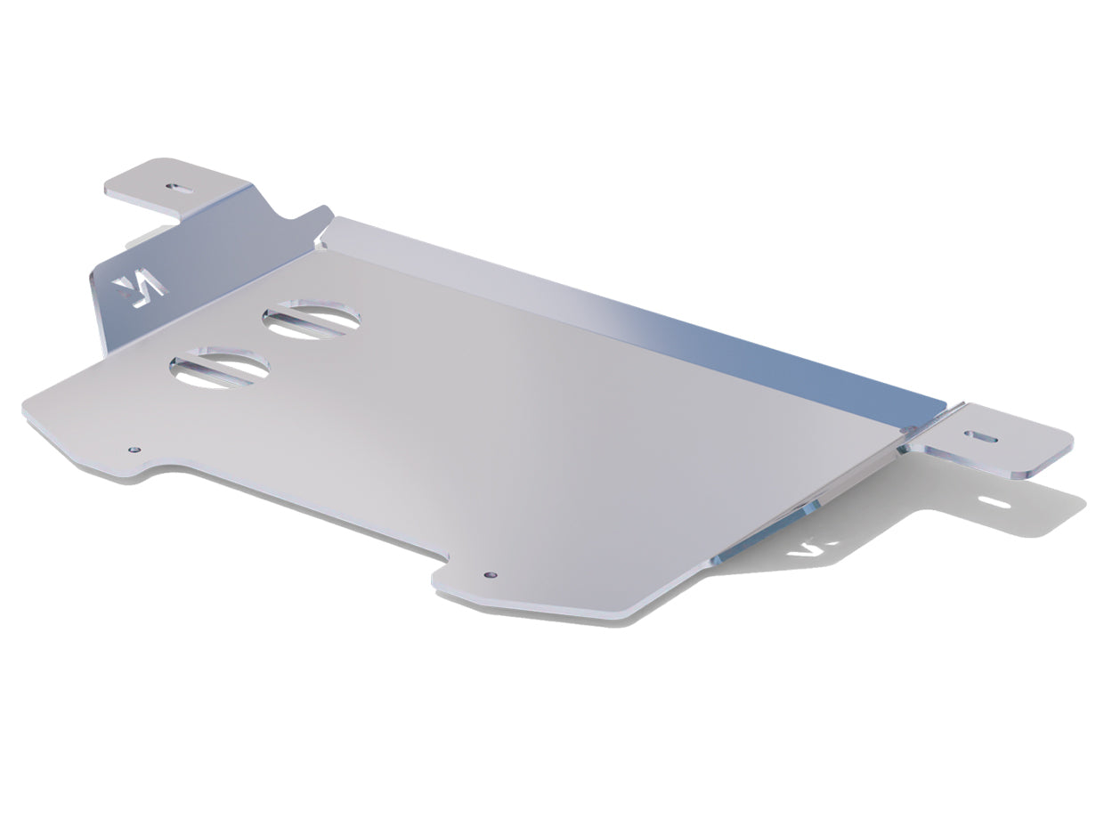 Protection inférieure en aluminium 8mm pour boîte transfert sur Ford Ranger T9 2023+ by N4 OFFROAD, idéale pour off-road.