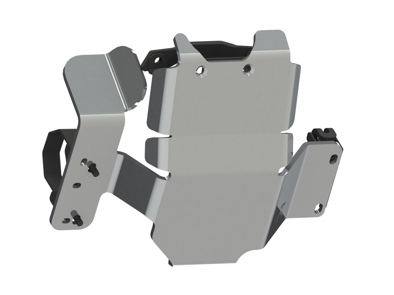 Protection inférieure en aluminium pour nez et pont arrière de Toyota Land Cruiser Série 7 après 1999, marque N4 OFFROAD.