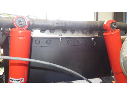 Réservoir auxiliaire en inox 160L pour Toyota HZJ78 et HZJ79, modèle N4 OFFROAD, installé dans une cabine simple.