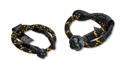 Sangle de traction souple CORE 10T, 1m, pour récupération 4x4 extrême, en acier robuste et flexible.