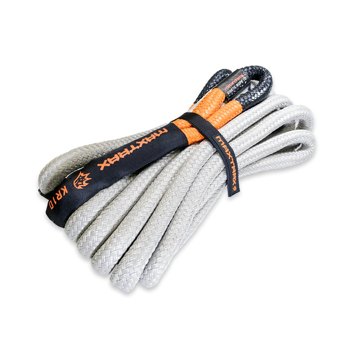 Sangle de traction extensible Maxtrax Kinetic Rope, capacité 12 tonnes, pour véhicules tout-terrain, robuste et résistante