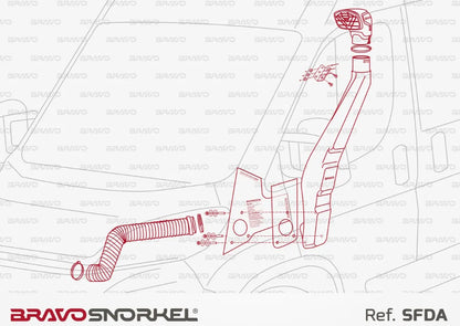 Snorkel Bravo 4x4 - Fiat Ducato 2006+ sur Xperts4x4 Accessoires 4x4 Off-Road