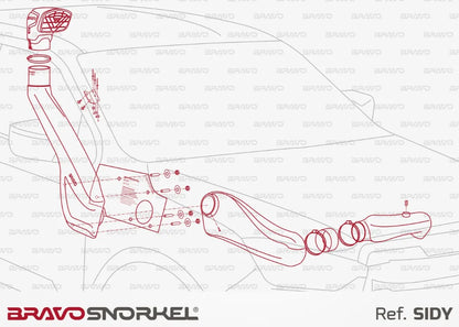 Snorkel Bravo 4x4 - Isuzu D-Max 2020+ sur Xperts4x4 Accessoires 4x4 Off-Road