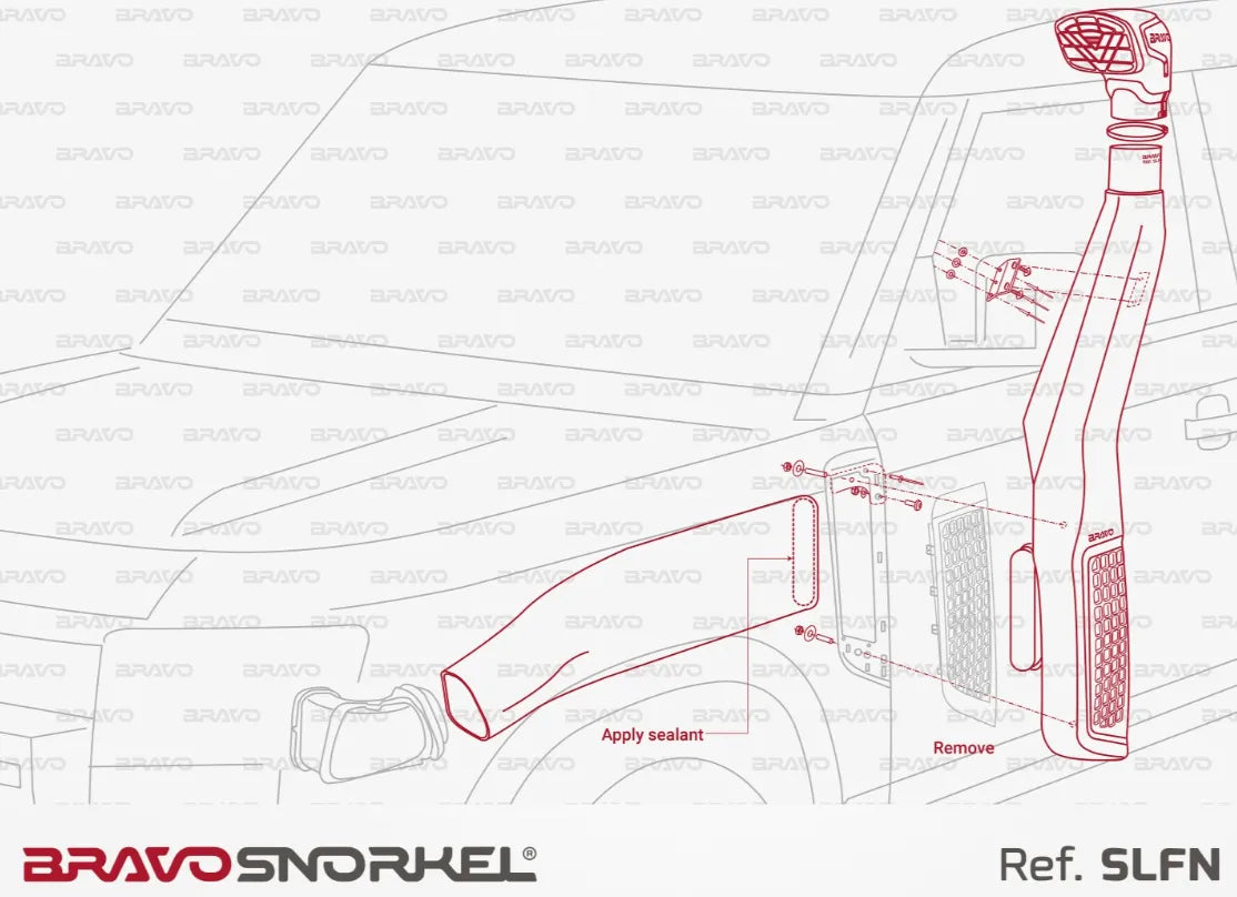 Snorkel Bravo 4x4 - Land Rover Defender 2019+ sur Xperts4x4 Accessoires 4x4 Off-Road