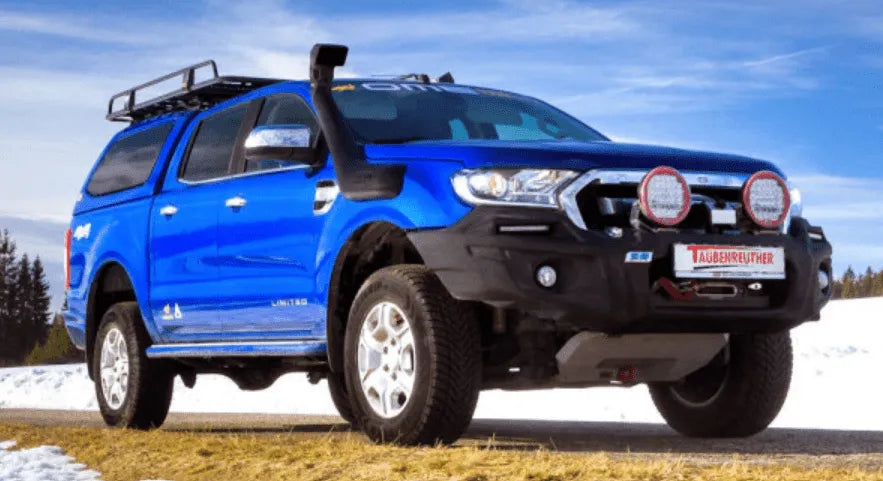 Tube de snorkel Safari 4x4 pour Ford Ranger PXII PXIII 2011-2022, installation sur le côté du véhicule.