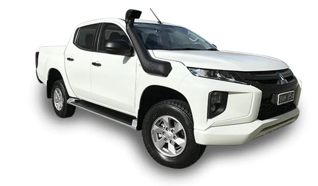Snorkel Safari 4x4 pour Mitsubishi Triton L200 2.4L 2019+, fixation sur le côté du véhicule, en plastique noir robuste