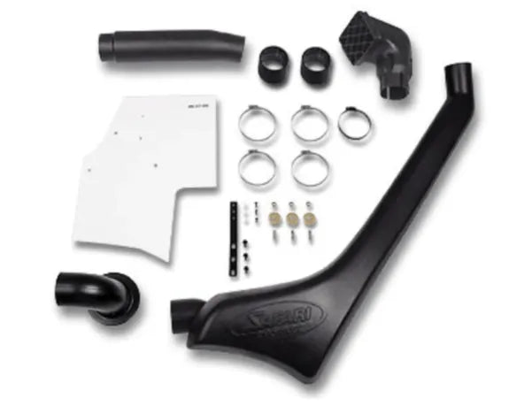 Snorkel Safari 4x4 pour Toyota Land Cruiser 100/105, fixation sur le côté du véhicule, en plastique noir robuste.