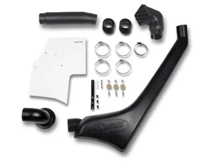 Snorkel Safari 4x4 pour Toyota Land Cruiser 100/105, fixation sur le côté du véhicule, en plastique noir robuste.