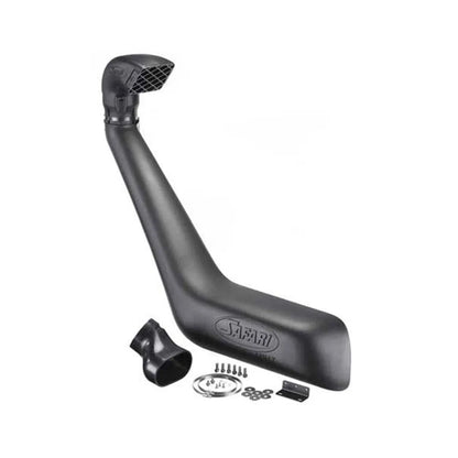 Snorkel Safari 4x4 pour Toyota Land Cruiser 80, accessoire en plastique noir fixé sur le côté du véhicule.
