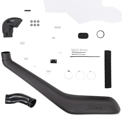 Snorkel Safari 4x4 pour Ford Ranger 2023+ avec moteur 2.0L bi-turbo ou 3.0L Diesel, fixation sur le côté du véhicule.