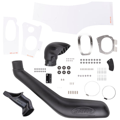 Tube de snorkel Safari 4x4 Armax pour Toyota Hilux Vigo D4-D 2012-2015, montage sur le côté du véhicule.