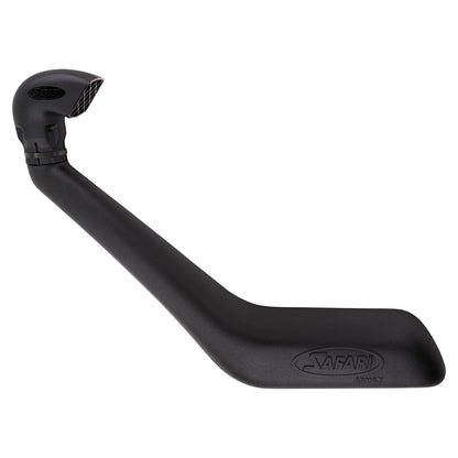 Snorkel Safari 4x4 Armax pour Toyota Land Cruiser VDJ200 UZJ200 2008-2015, installé sur le véhicule, en couleur noire.