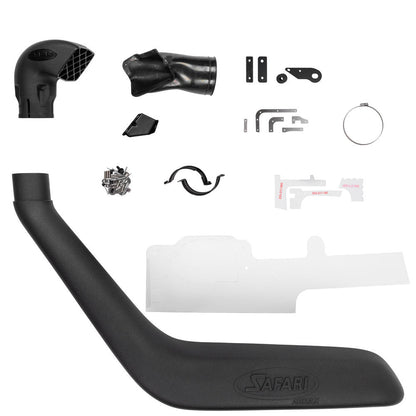 Snorkel Safari 4x4 Armax monté sur Toyota Land Cruiser VDJ7 V8 D4-D 2007-2023, en position latérale avec fixation robuste.